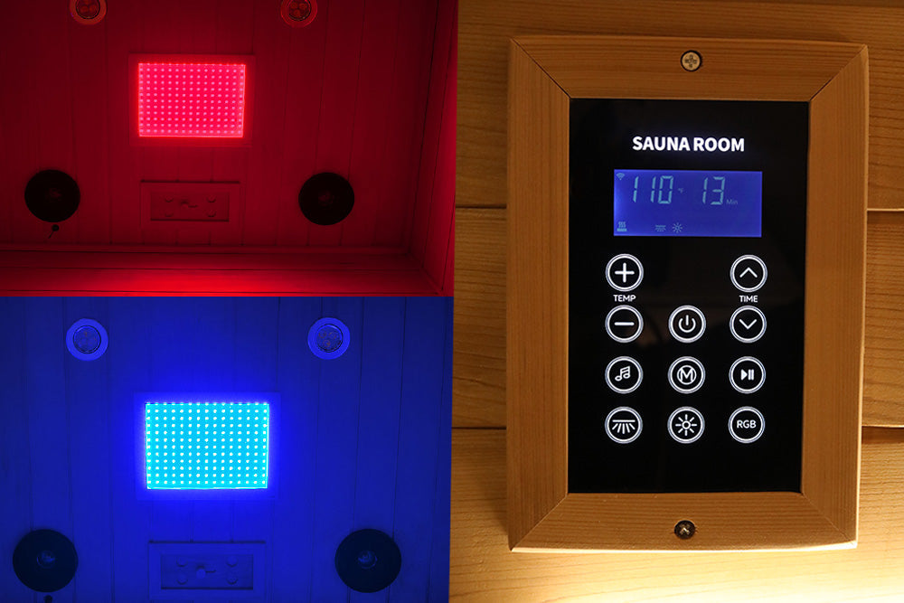 Wizzisauna SR02 2-Person Red Cedar Far Infrared Sauna