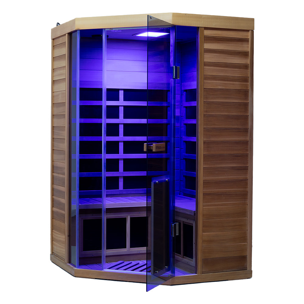 Wizzisauna SR07 2–3 Person Red Cedar Far Infrared Sauna