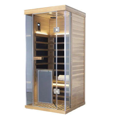 Wizzisauna SR01 1-Person Red Cedar Far Infrared Sauna