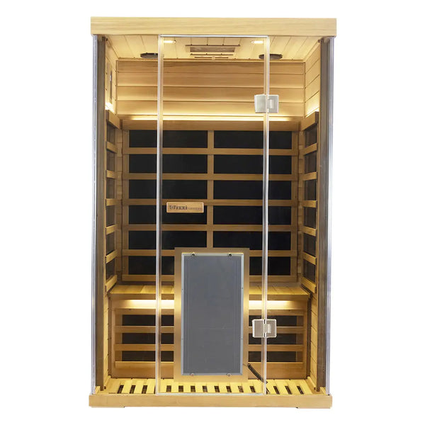 Wizzisauna SR02 2-Person Red Cedar Far Infrared Sauna