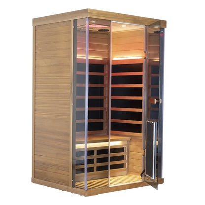 Wizzisauna SR02 2-Person Red Cedar Far Infrared Sauna