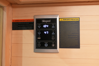 Blisspod Vantaa RED 2-Person Full-Spectrum Infrared Sauna