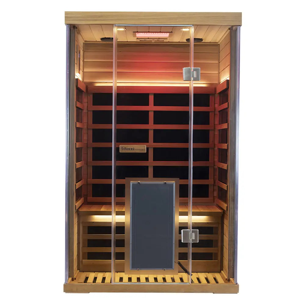 Wizzisauna SR02 2-Person Red Cedar Far Infrared Sauna