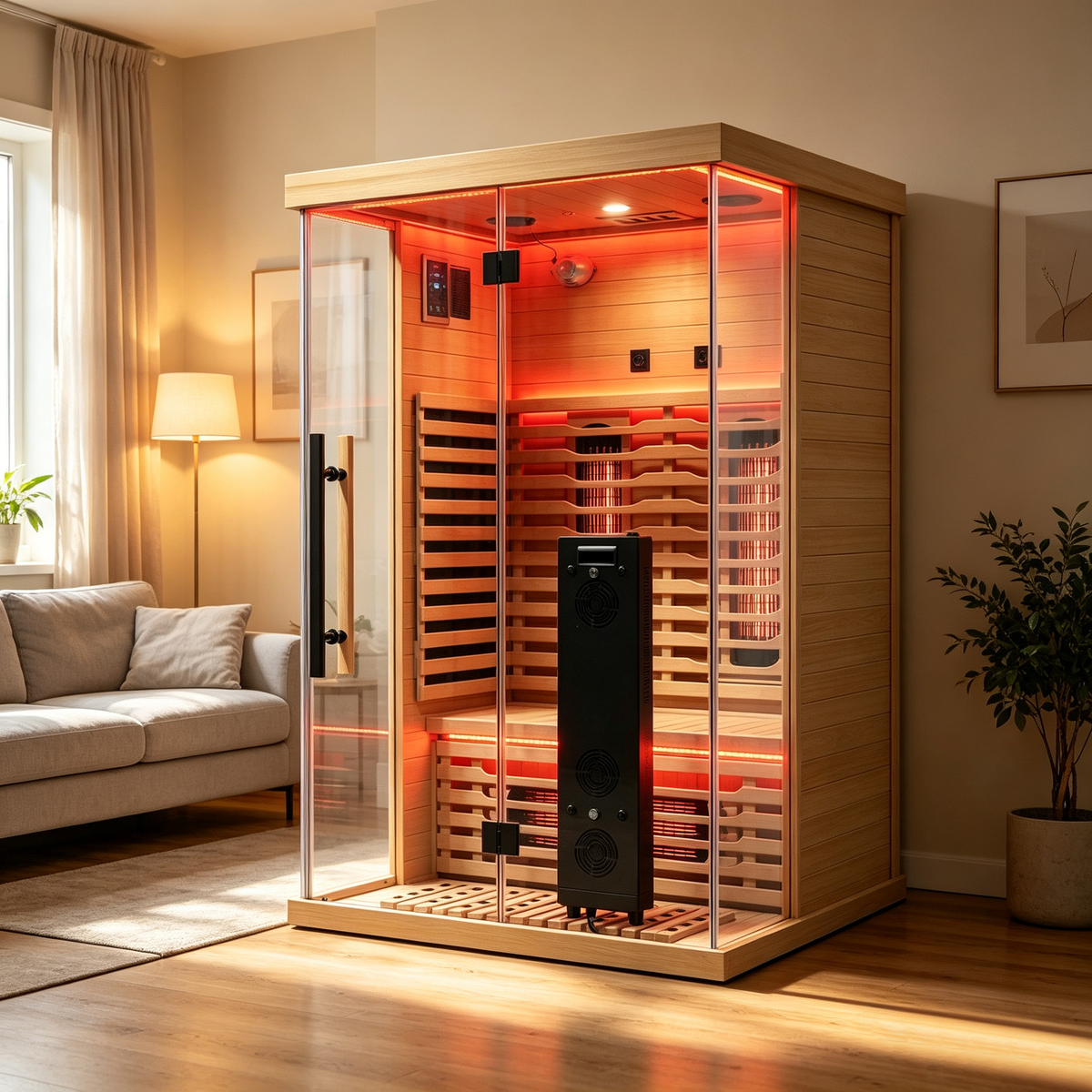 Blisspod Vantaa RED 2-Person Full-Spectrum Infrared Sauna
