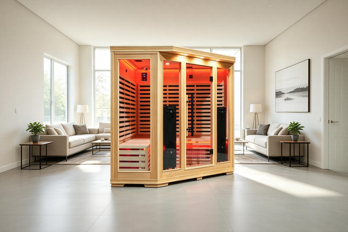 Blisspod Vienna RED 4–5 Person Full-Spectrum Infrared Sauna