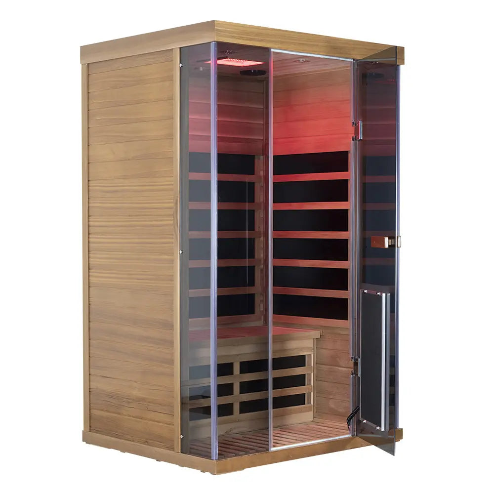 Wizzisauna SR02 2-Person Red Cedar Far Infrared Sauna