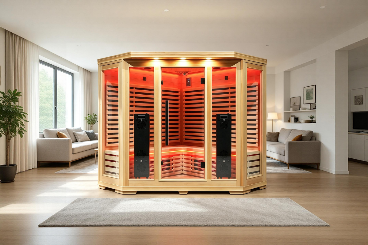 Blisspod Vienna RED 4–5 Person Full-Spectrum Infrared Sauna