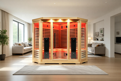 Blisspod Vienna RED 4–5 Person Full-Spectrum Infrared Sauna