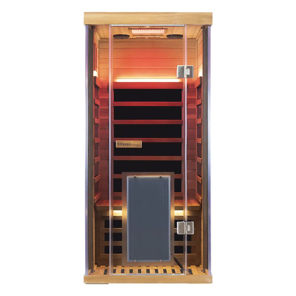 Wizzisauna SR01 1-Person Red Cedar Far Infrared Sauna