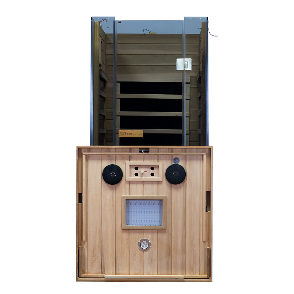 Wizzisauna SR01 1-Person Red Cedar Far Infrared Sauna