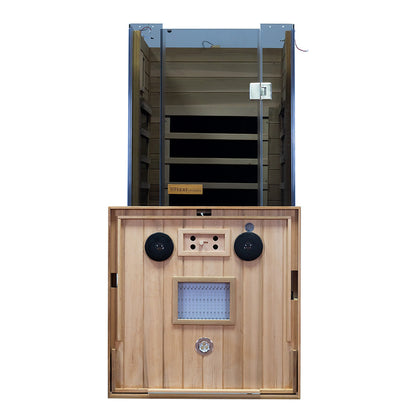 Wizzisauna SR01 1-Person Red Cedar Far Infrared Sauna