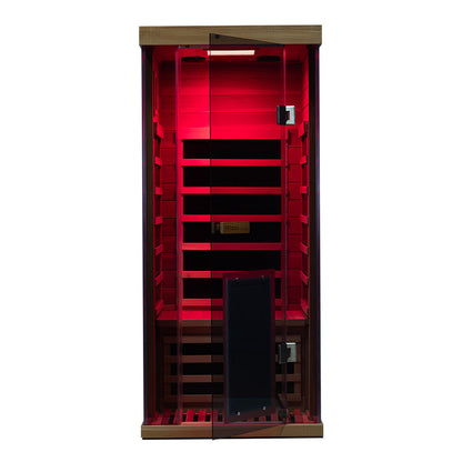 Wizzisauna SR01 1-Person Red Cedar Far Infrared Sauna