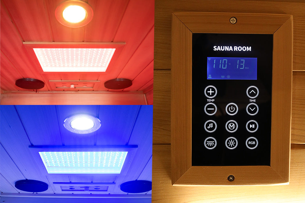 Wizzisauna SR01 1-Person Red Cedar Far Infrared Sauna
