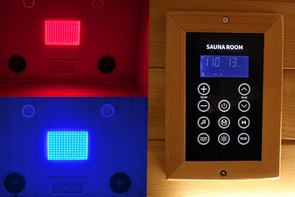 Wizzisauna SR02 2-Person Red Cedar Far Infrared Sauna