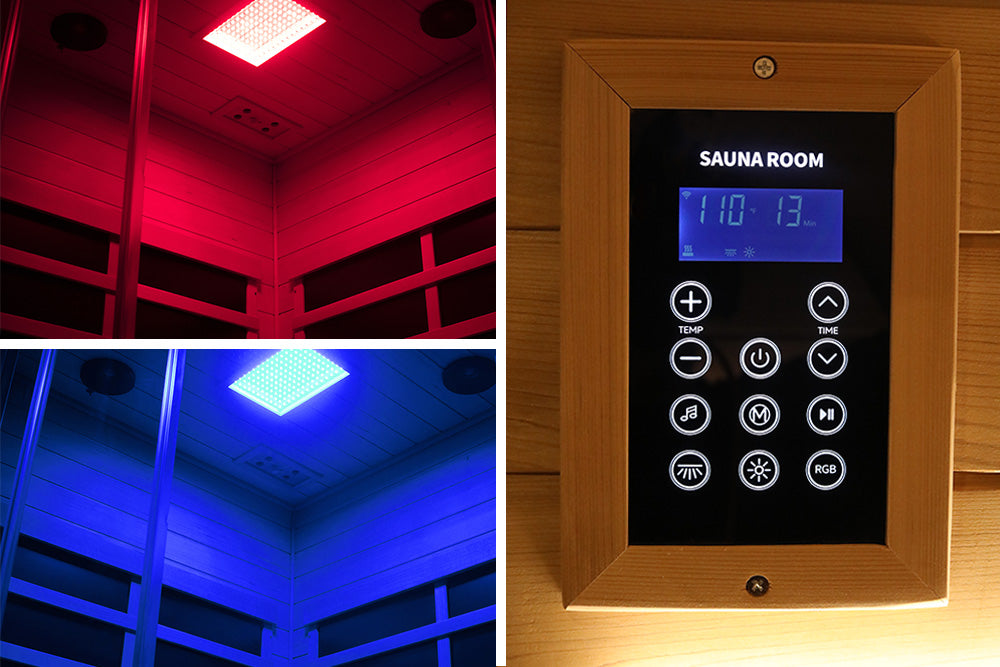 Wizzisauna SR07 2–3 Person Red Cedar Far Infrared Sauna