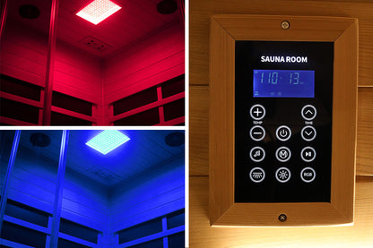 Wizzisauna SR07 2–3 Person Red Cedar Far Infrared Sauna