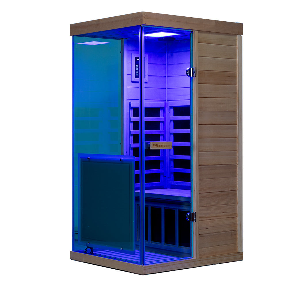 Wizzisauna 909MX Mini 1-Person Infrared Sauna