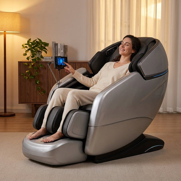 Massage Chair Designed for Full Body Recovery, AI-Powered Technology, Premium Leather, Smart Body Scanning