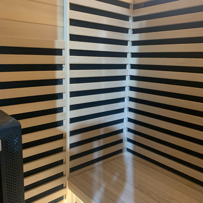 Blisspod Bergen 2-Person Full-Spectrum Infrared Sauna with Red-Light Panel