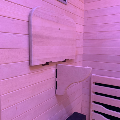 Blisspod Helsinki 2-Person Full-Spectrum Infrared Sauna with Red-Light Panel