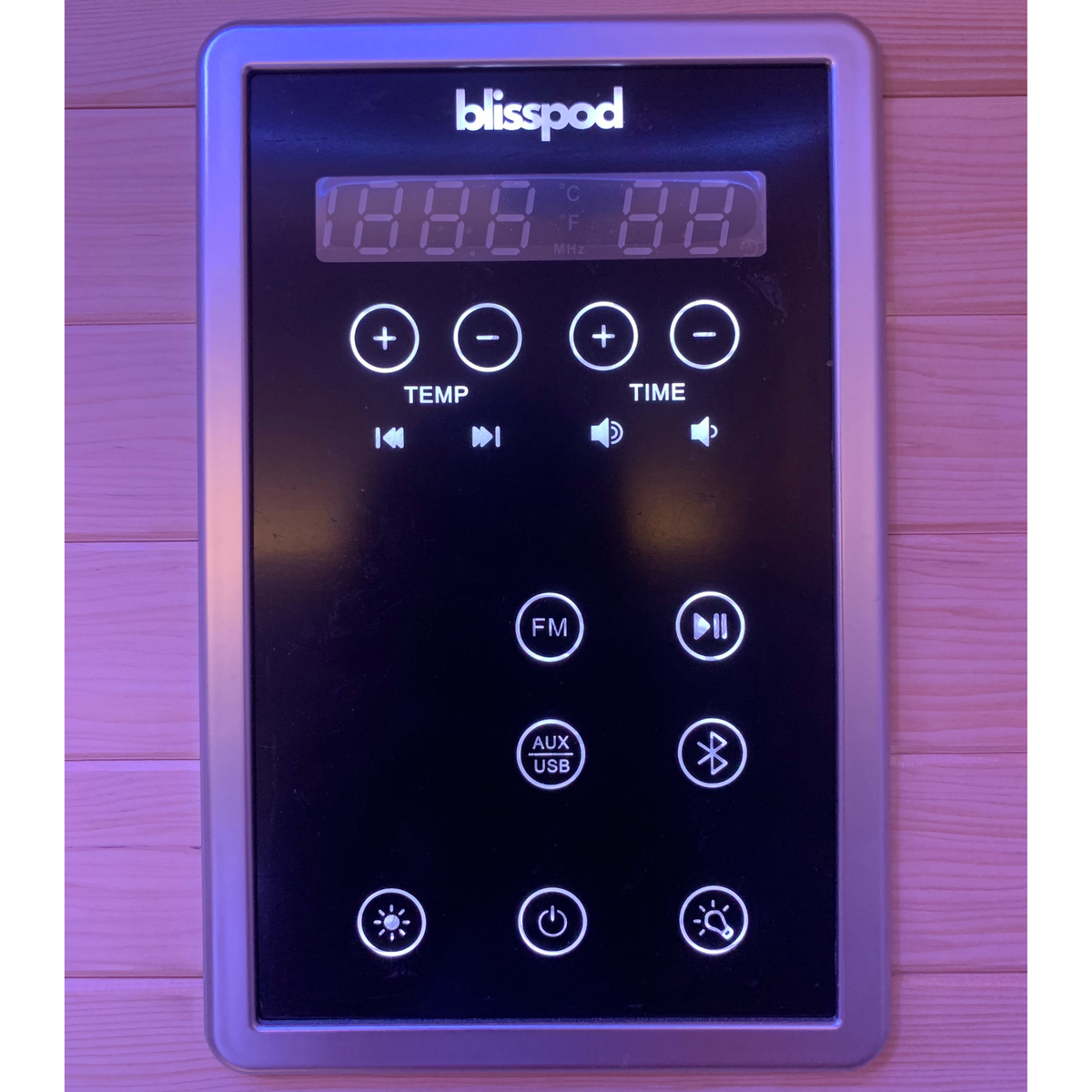 Blisspod Helsinki 2-Person Full-Spectrum Infrared Sauna with Red-Light Panel