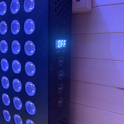 Blisspod Helsinki 2-Person Full-Spectrum Infrared Sauna with Red-Light Panel