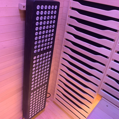 Blisspod Helsinki 2-Person Full-Spectrum Infrared Sauna with Red-Light Panel
