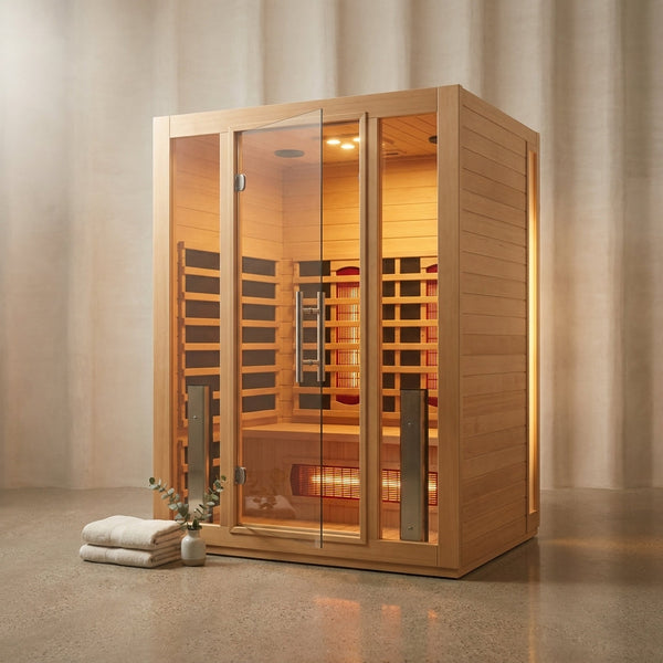 Heliox LuminaWood 1–2 Person Infrared Sauna Cabin