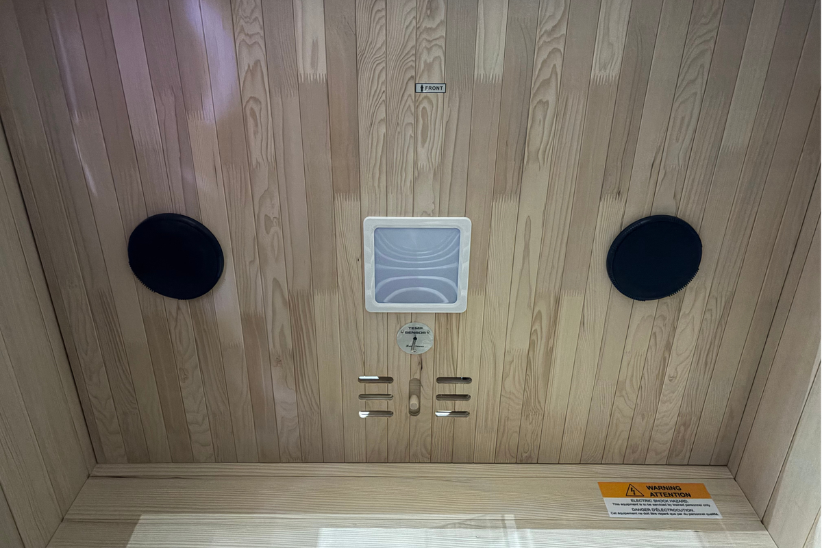Blisspod Malmo 2-Person Infrared Sauna with Red-Light Panel