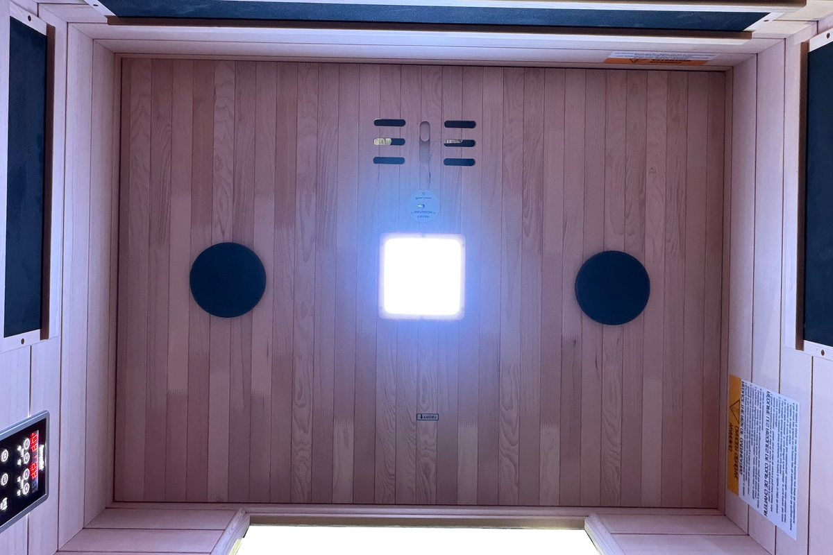 Blisspod Malmo 2-Person Infrared Sauna with Red-Light Panel
