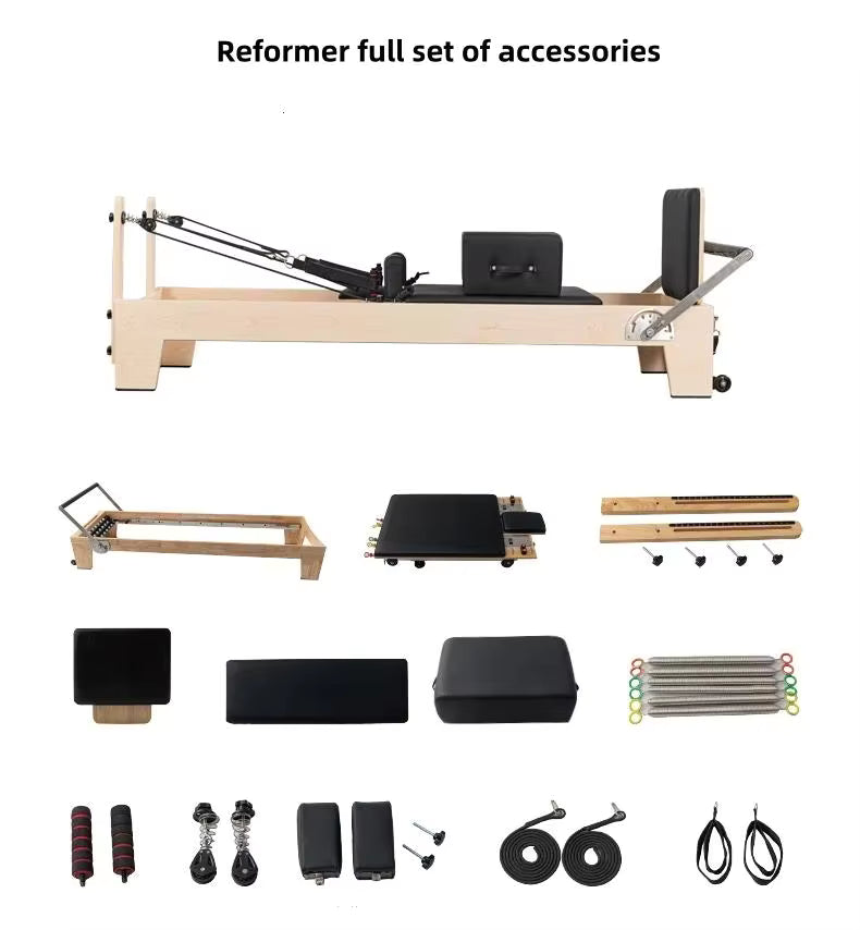 Classic Professional Solid Wood Pilates Reformer
