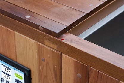 Cedar Cold Plunge Tub with 1.5HP Chiller — Stainless Steel Basin