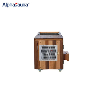 Cedar Cold Plunge Tub with 1.5HP Chiller — Stainless Steel Basin