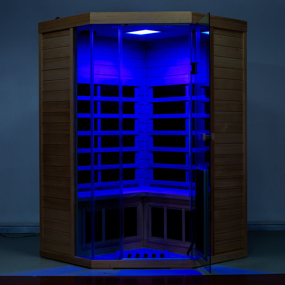Wizzisauna SR07 2–3 Person Red Cedar Far Infrared Sauna
