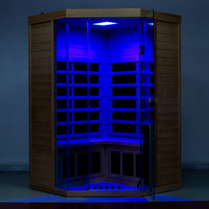 Wizzisauna SR07 2–3 Person Red Cedar Far Infrared Sauna