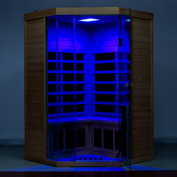 Wizzisauna SR07 2–3 Person Red Cedar Far Infrared Sauna