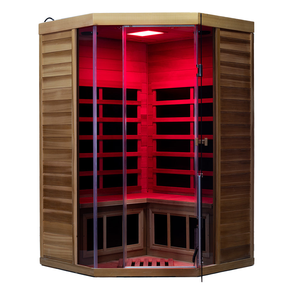 Wizzisauna SR07 2–3 Person Red Cedar Far Infrared Sauna