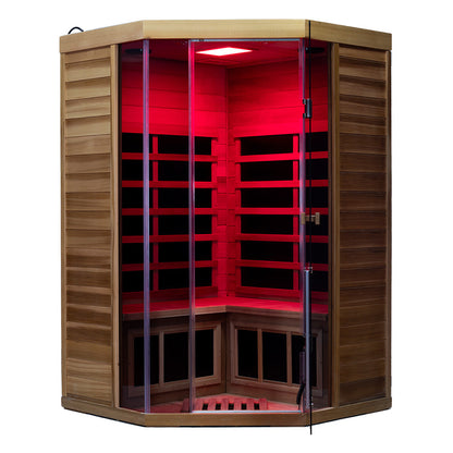 Wizzisauna SR07 2–3 Person Red Cedar Far Infrared Sauna