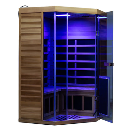 Wizzisauna SR07 2–3 Person Red Cedar Far Infrared Sauna