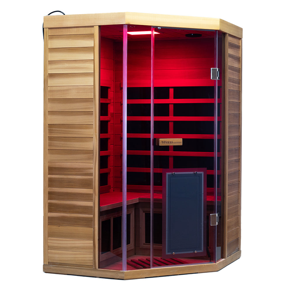 Wizzisauna SR07 2–3 Person Red Cedar Far Infrared Sauna