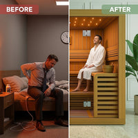 Solstice Elite Horizon Indoor Sauna — Before & After