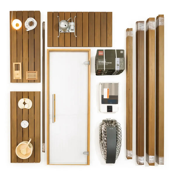 Carbon Smart Saunas - 5' x 6' x 8' - by Finnish Sauna Builders