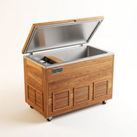 TimberChill Glacier Pro Cedar Cold Plunge — Studio Shot