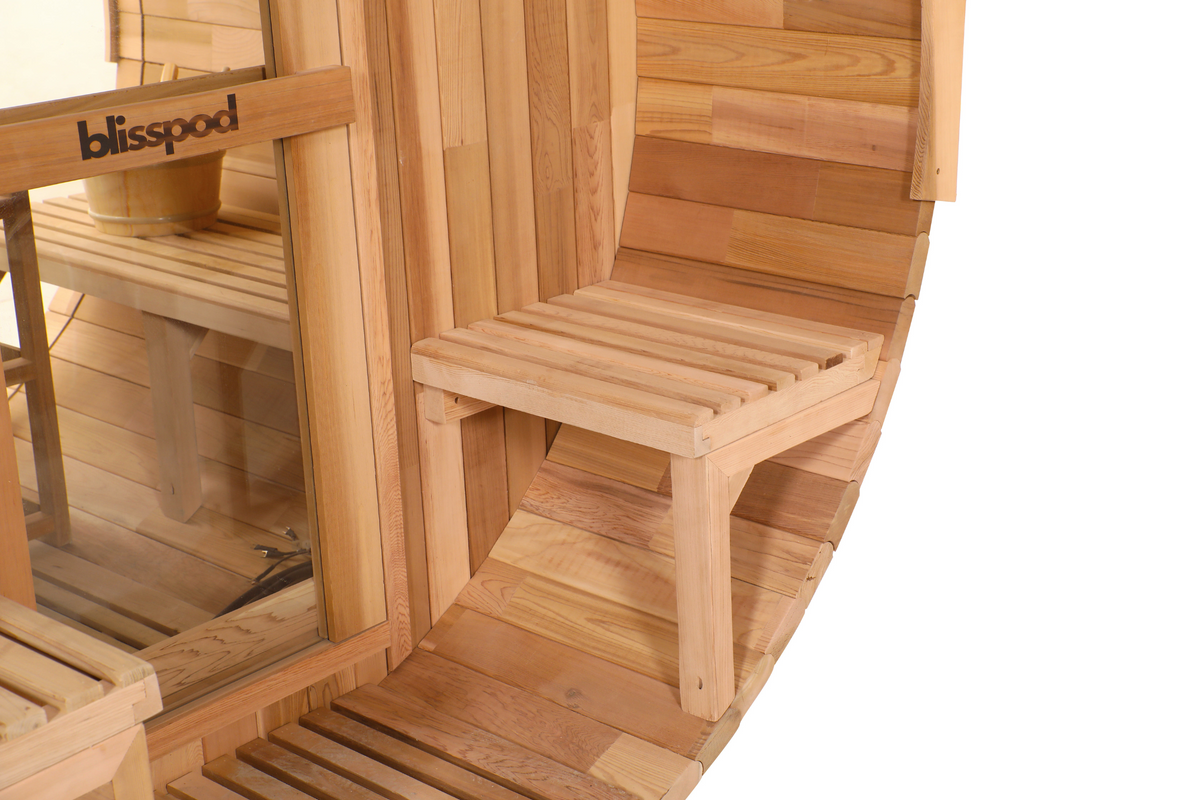 Blisspod Prague Outdoor Cedar Barrel Steam Sauna – 2–4 or 4–6 People