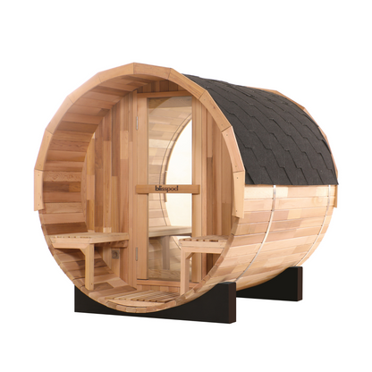 Blisspod Prague Outdoor Cedar Barrel Steam Sauna – 2–4 or 4–6 People