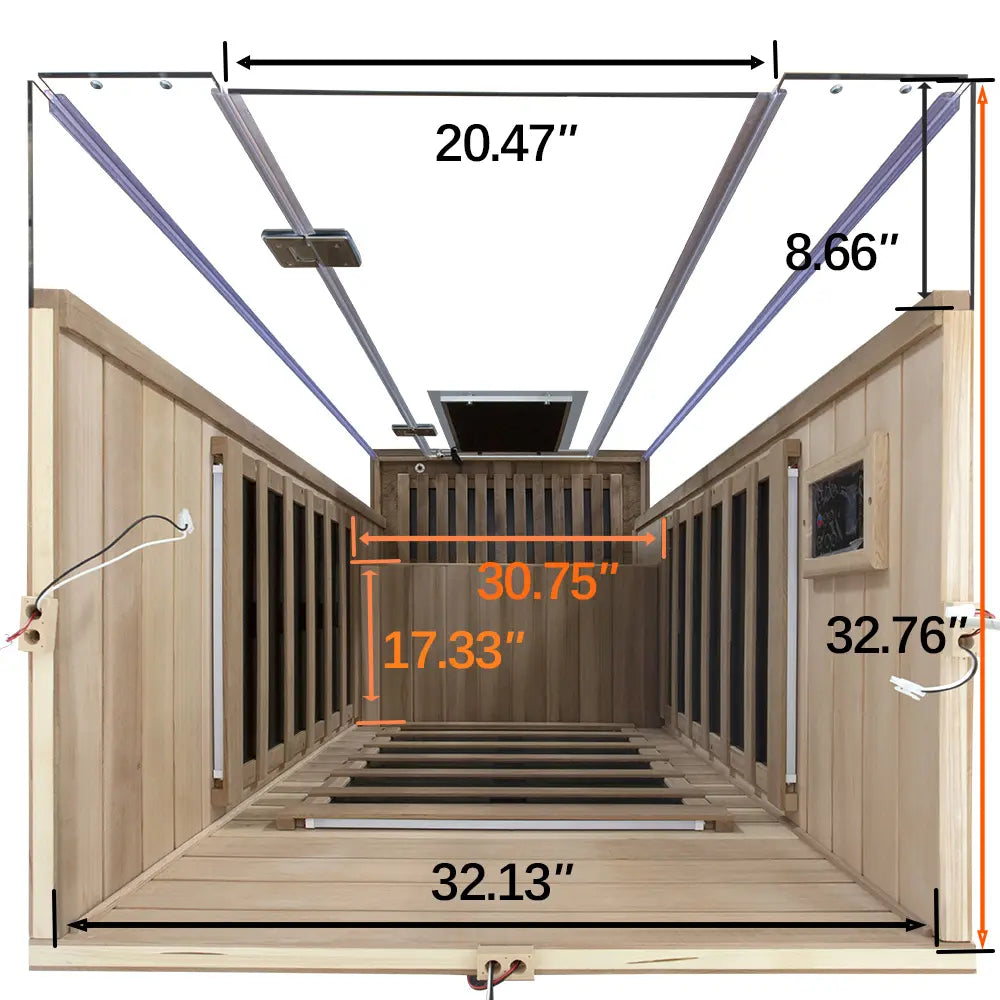 Wizzisauna SR01 1-Person Red Cedar Far Infrared Sauna