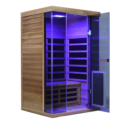 Wizzisauna SR02 2-Person Red Cedar Far Infrared Sauna