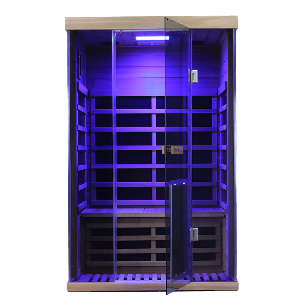 Wizzisauna SR02 2-Person Red Cedar Far Infrared Sauna