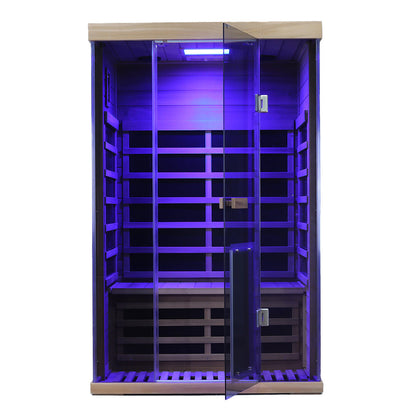 Wizzisauna SR02 2-Person Red Cedar Far Infrared Sauna