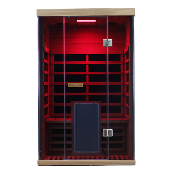 Wizzisauna SR02 2-Person Red Cedar Far Infrared Sauna